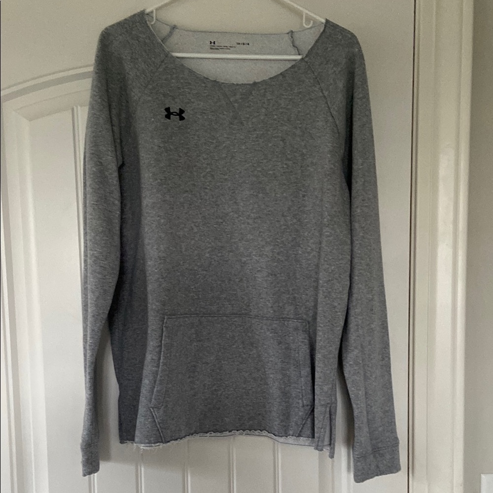 Under Armour Gray Long Sleeve Relaxed Sweatshirt